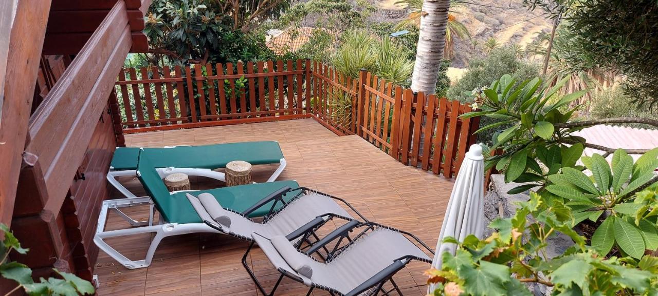 Cabana Los Palmeros, Vista Al Mar Y La Montana Alojera Exterior foto