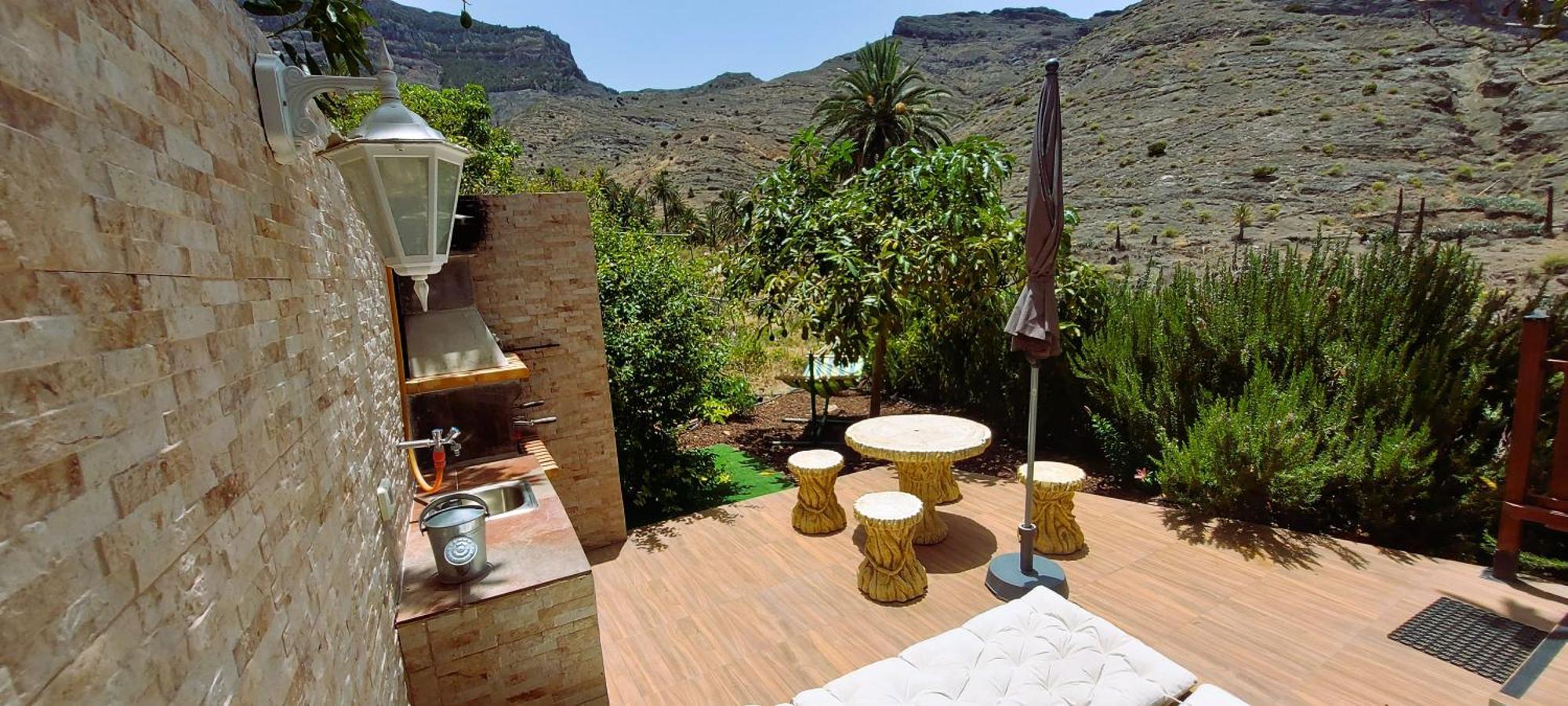Cabana Los Palmeros, Vista Al Mar Y La Montana Alojera Exterior foto