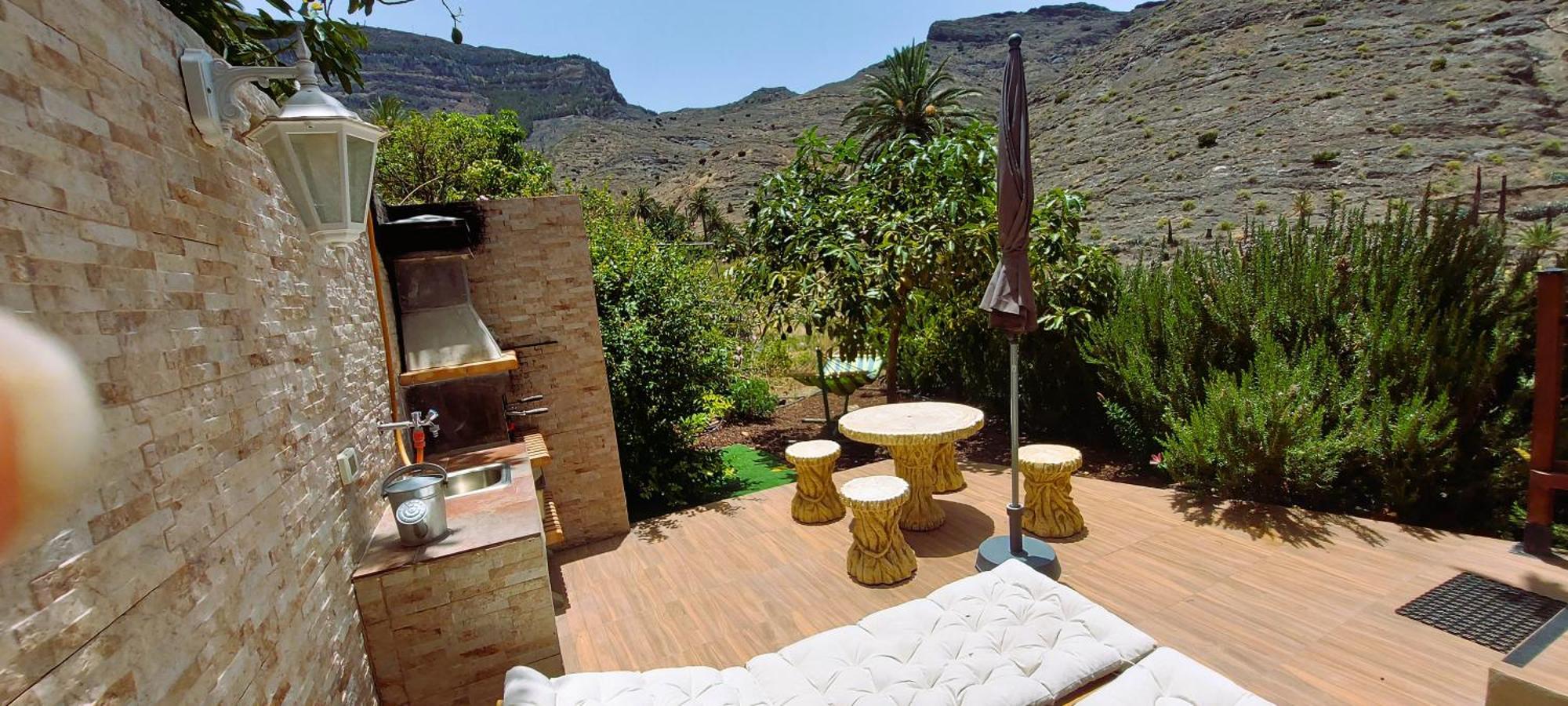 Cabana Los Palmeros, Vista Al Mar Y La Montana Alojera Exterior foto