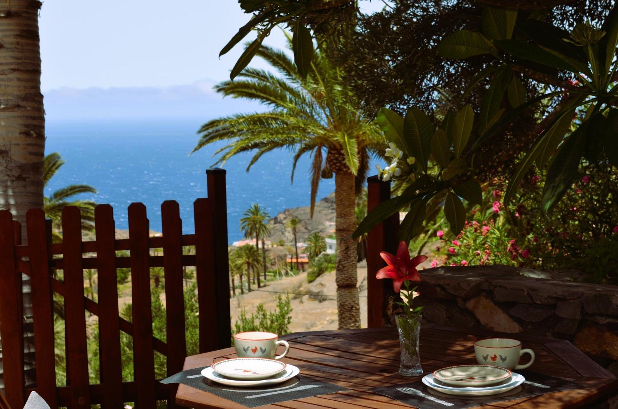 Cabana Los Palmeros, Vista Al Mar Y La Montana Alojera Exterior foto